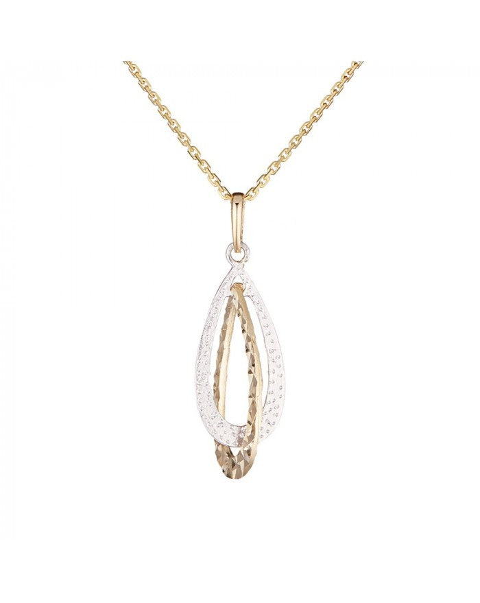 INSTANT D'OR - Pendentif raffiné or bicolore