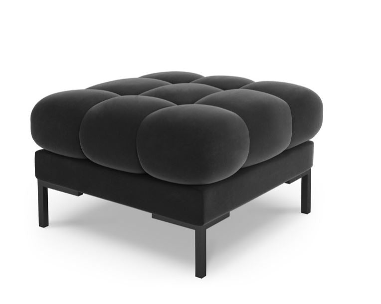 MICADONI - MAMAIA Pouf velours noir