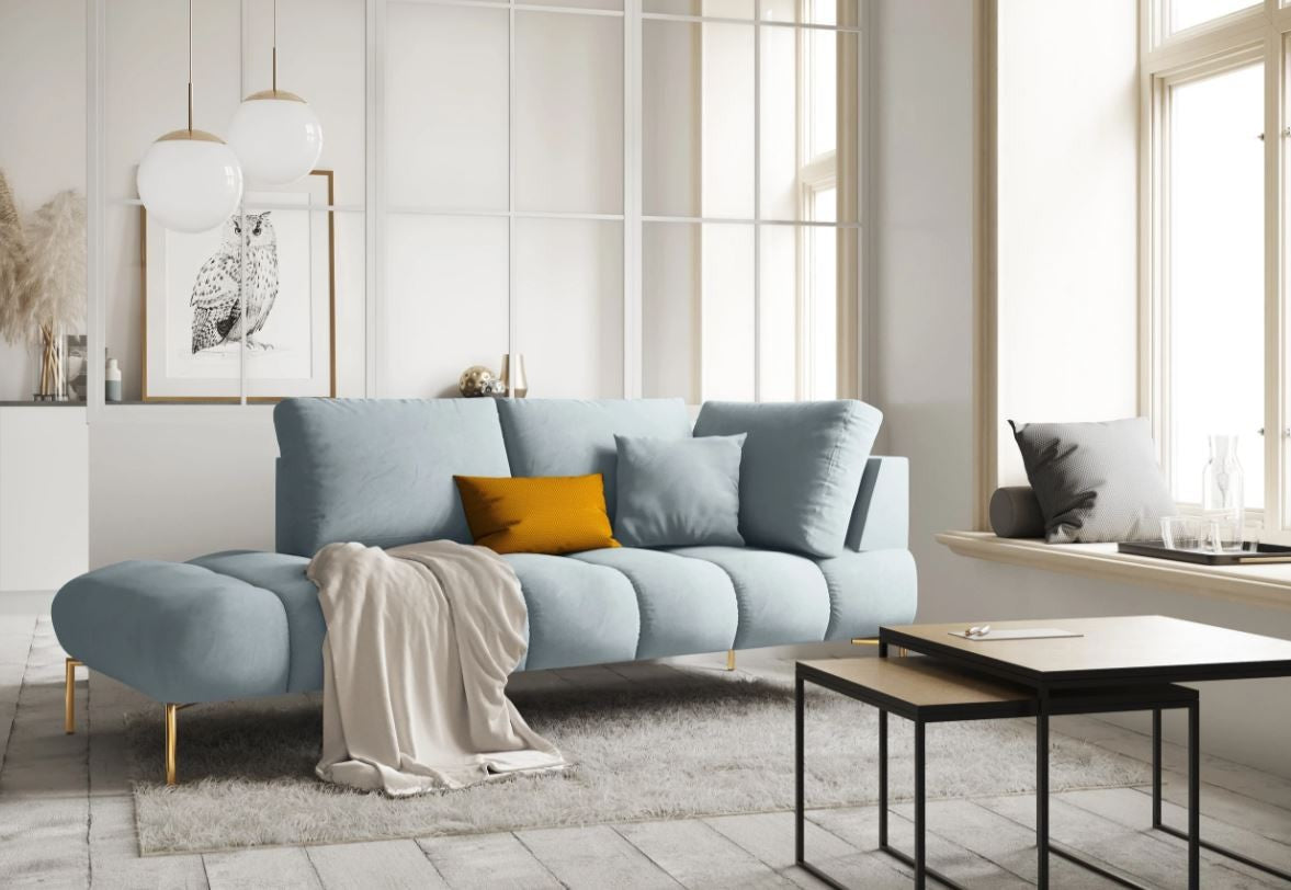 MICADONI - MALVIN Méridienne 2 places light blue