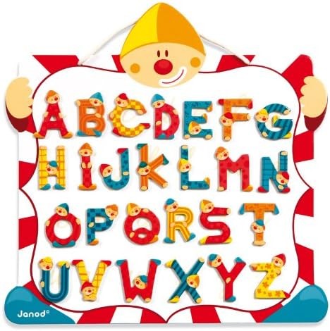 Janod - J05489 - Jeu Éducatif et Scientifique - Tableau ABC Clown Magnet