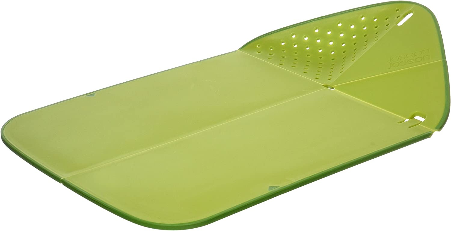 Joseph Joseph - Rinse&Chop Plus - Planche à Découper Multifonction - Vert