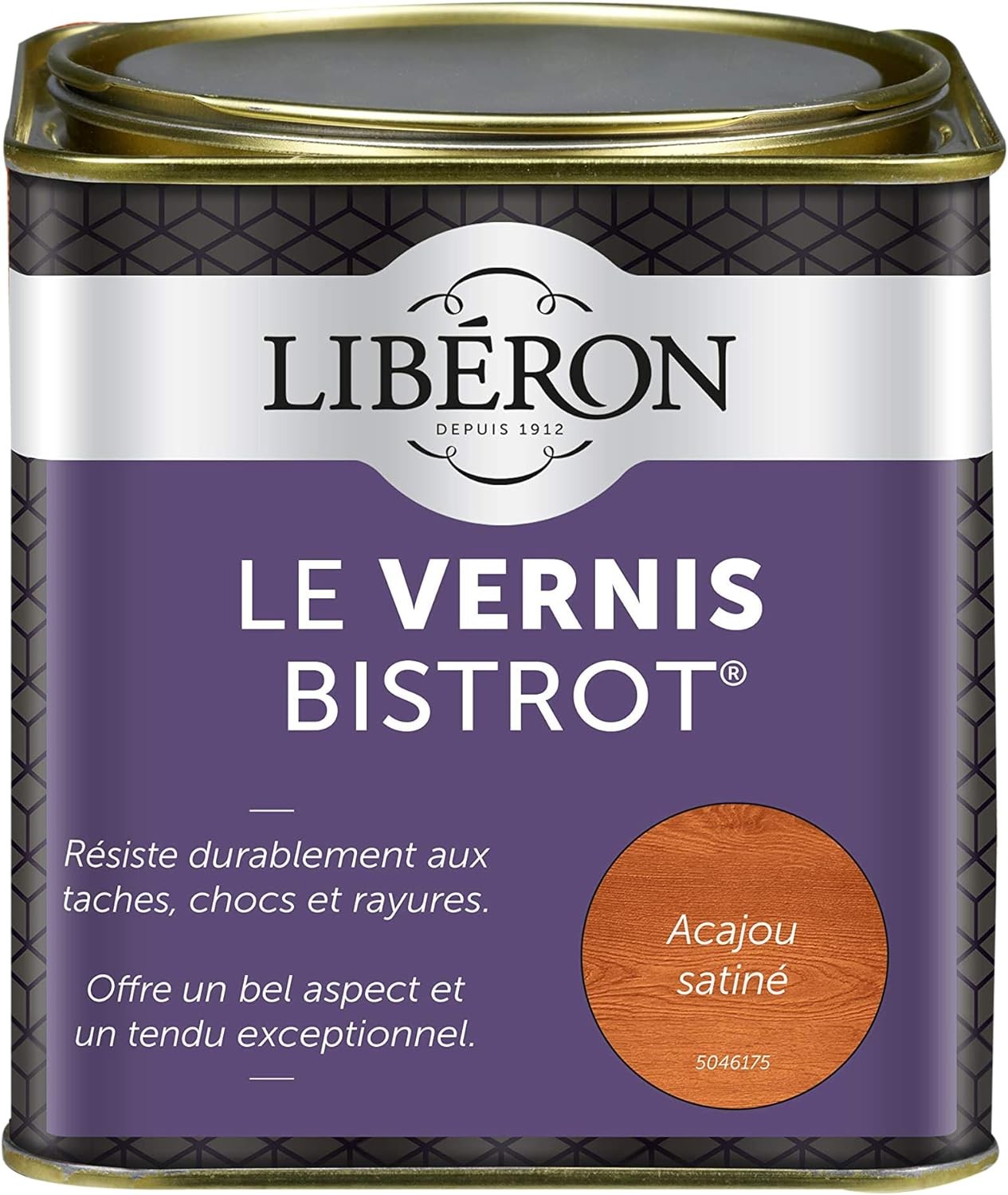 LIBERON Vernis bistrot® pour meubles et objets, Acajou, 0,5L