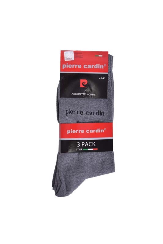 Lot de 3 paires de chaussettes pour hommes Pierre Cardin - Gris