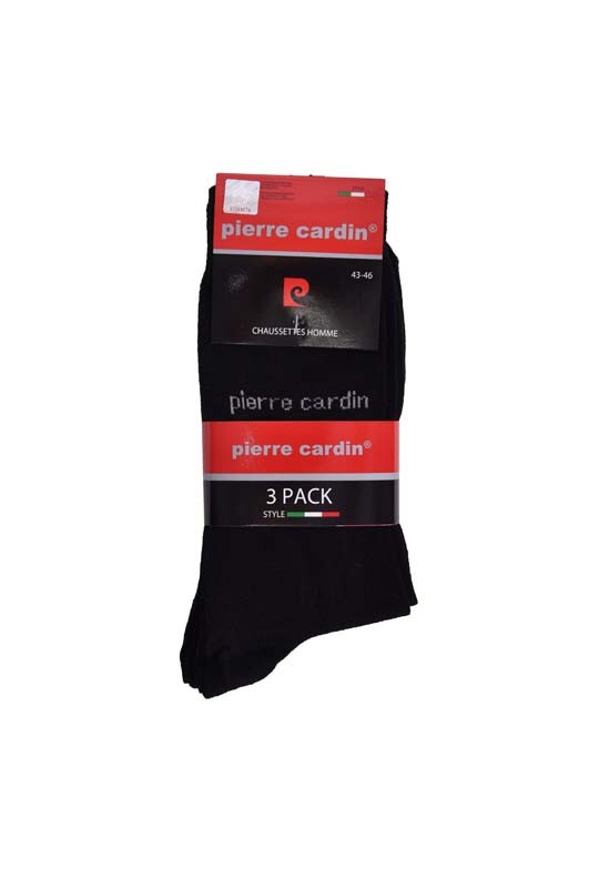 Lot de 3 paires de chaussettes pour hommes Pierre Cardin - Noir