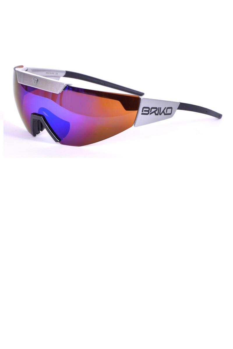 Lunettes de soleil de sport - Argent noir et Bleu multicolore - Briko