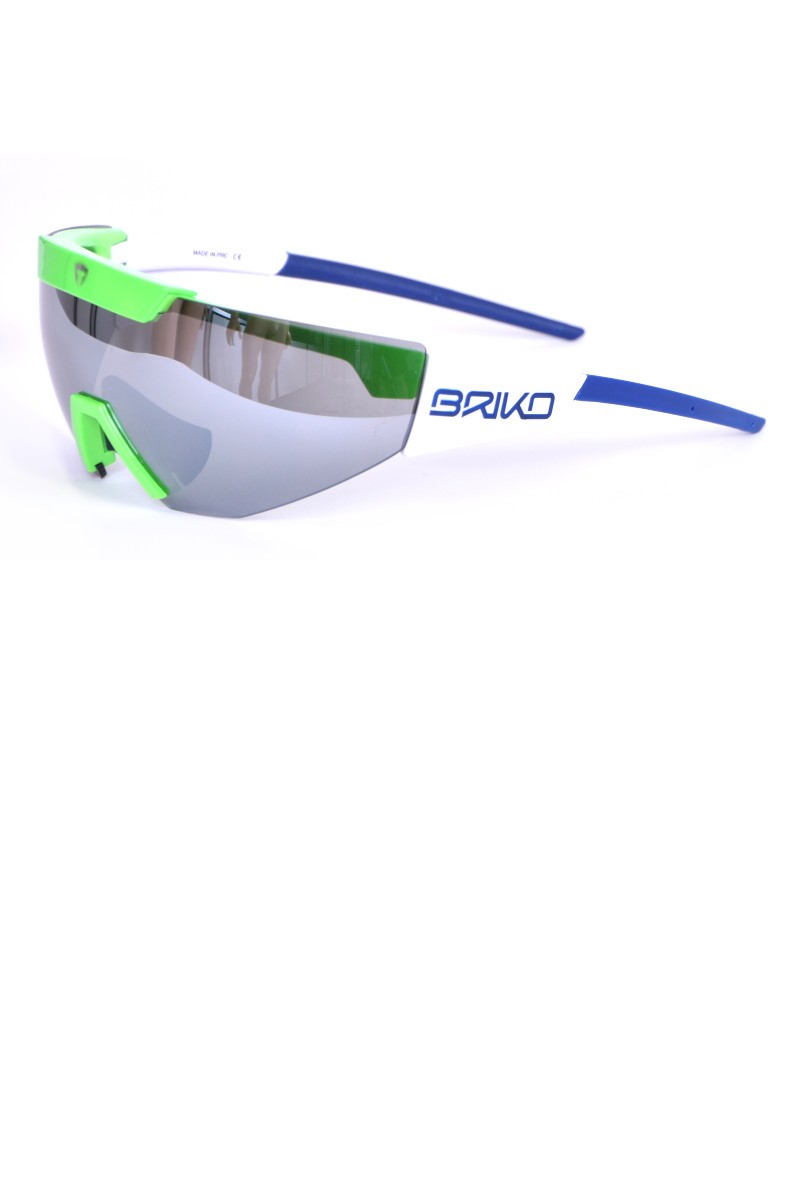 Lunettes de soleil de sport - Vert Blanc Bleu Noir - Briko