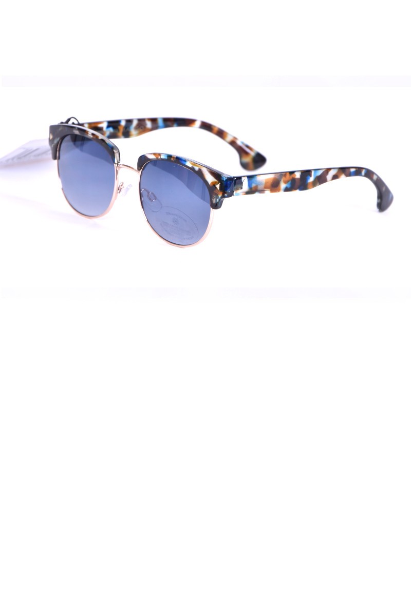 Lunettes de soleil - Mango - Bleu et marron