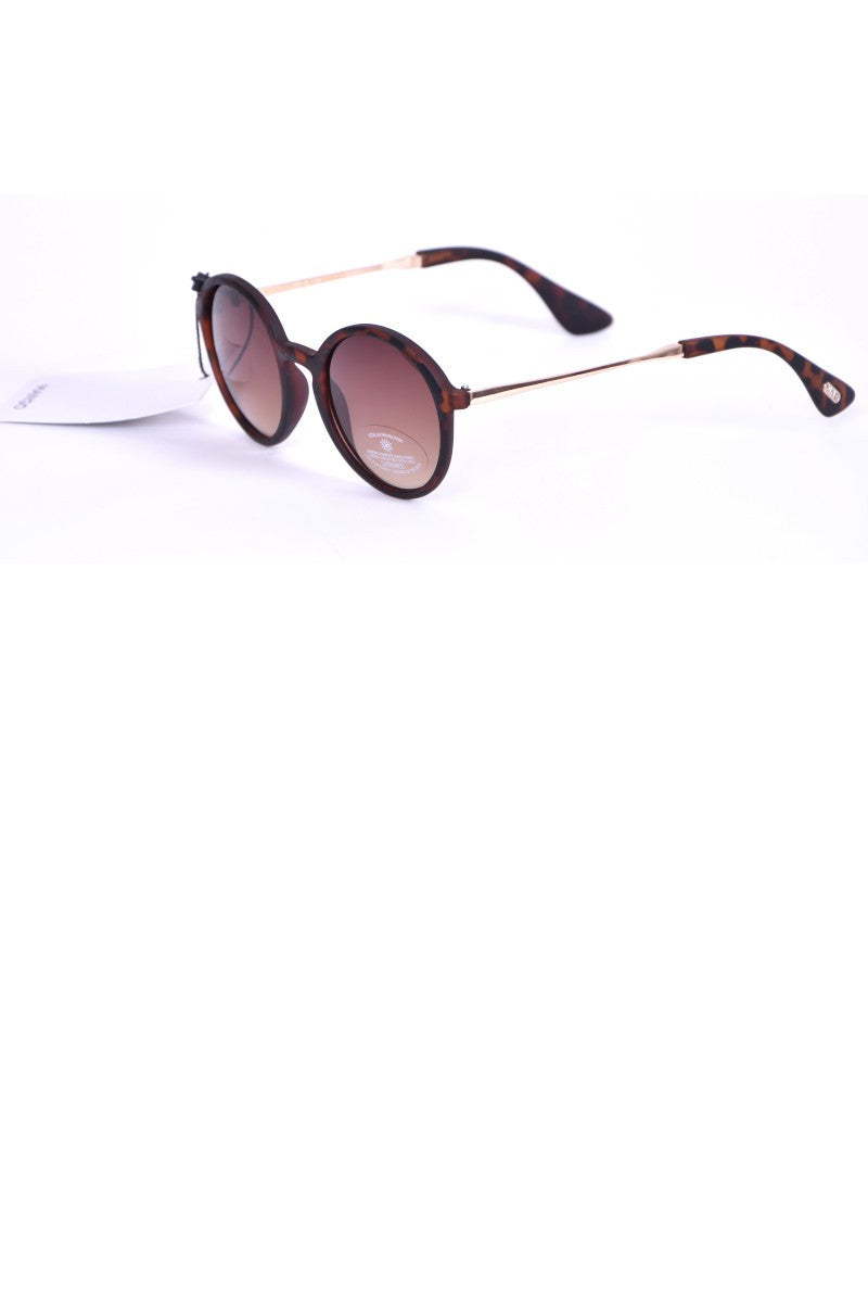 Lunettes de soleil - Mango - Rondes marrons