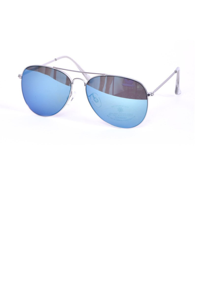 Lunettes de soleil aviateur - Mango - Bleu