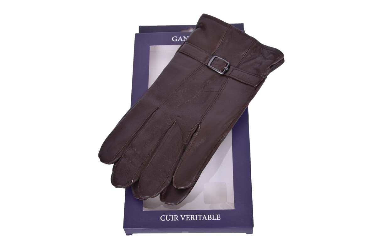 Scott - gant pour homme en cuir marron