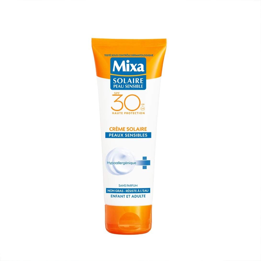 Mixa Solaire Peau Sensible - Crème Solaire Tolérance Optimale SPF 30 - 75 ml