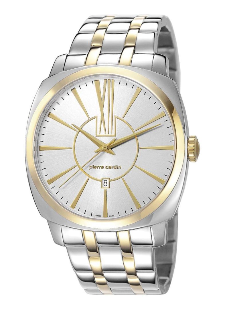 Pierre Cardin Picpus Two Tone Gold - PC106771S07-Silver - stainless-steel-Round - 44 mm