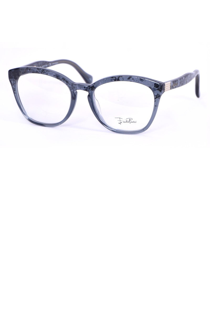 Montures pour verres optiques - Bleu camouflage - Emilio Pucci