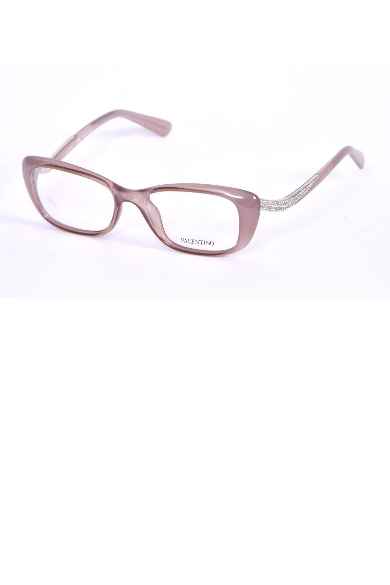 Montures pour verres optiques - Valentino - Rose poudré et strass