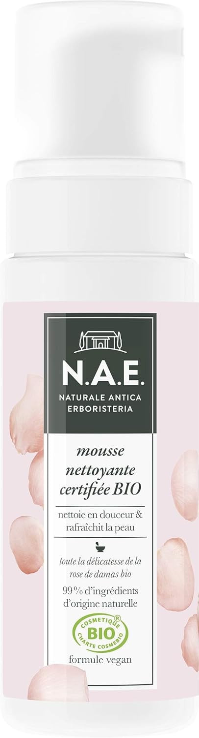 N.A.E. - Mousse Démaquillante Nettoyante Visage - Certifiée Bio - 150 ml