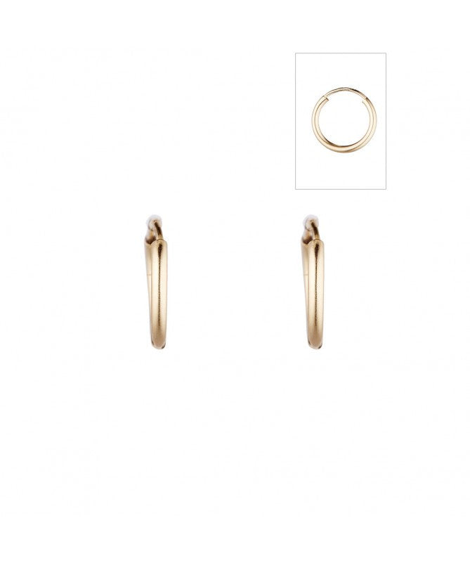 OR ECLAT - Boucle d'oreilles "créoles simplicité" or jaune