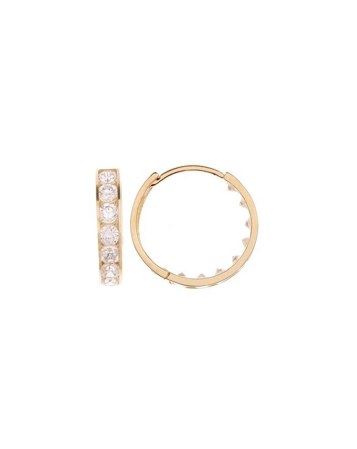 OR ECLAT - Boucle d'oreilles or jaune