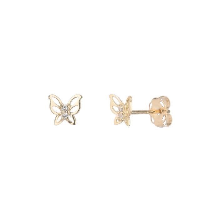 OR ECLAT - Boucles d'oreilles "illumination" or jaune