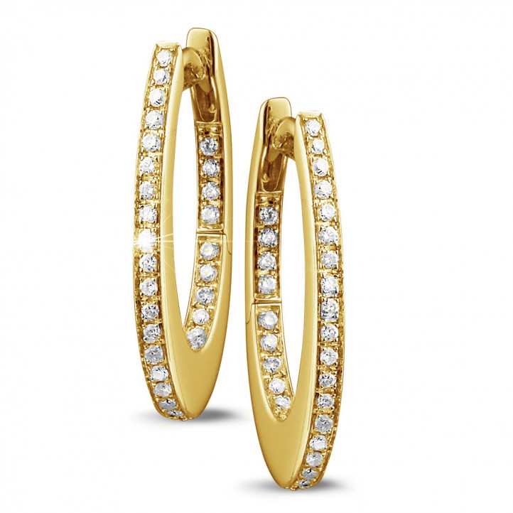 OR ECLAT - Boucles d'oreilles or jaune