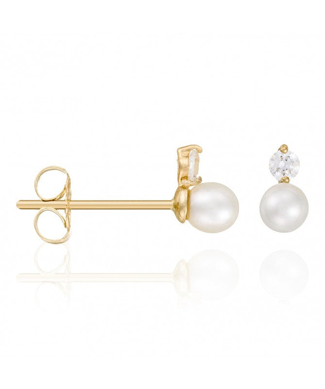 OR ECLAT - Boucles d'oreilles "Uni" Or jaune