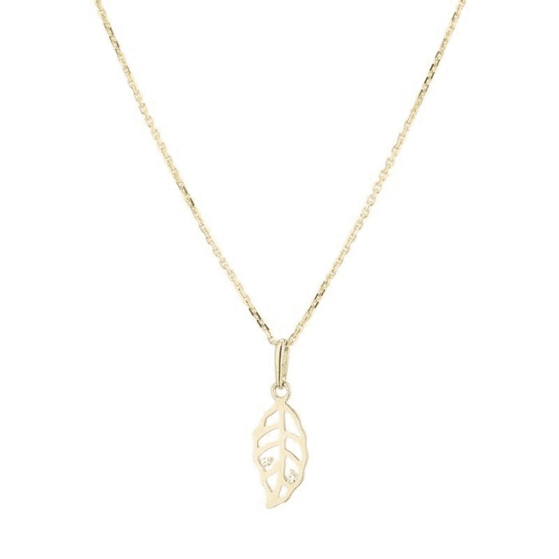 OR ECLAT -  Pendentif "Jungle" Or Jaune