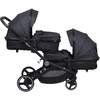 Pack babyGO - Poussette double inline Twinner grey + Siège auto BabyGO Twinner adaptable