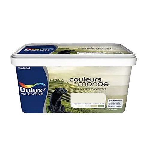 Peinture Dulux Valentine pour murs et boiseries - Couleurs Du Monde Edition Collector Terrasse d'Orient Pâle Satin 2,5L