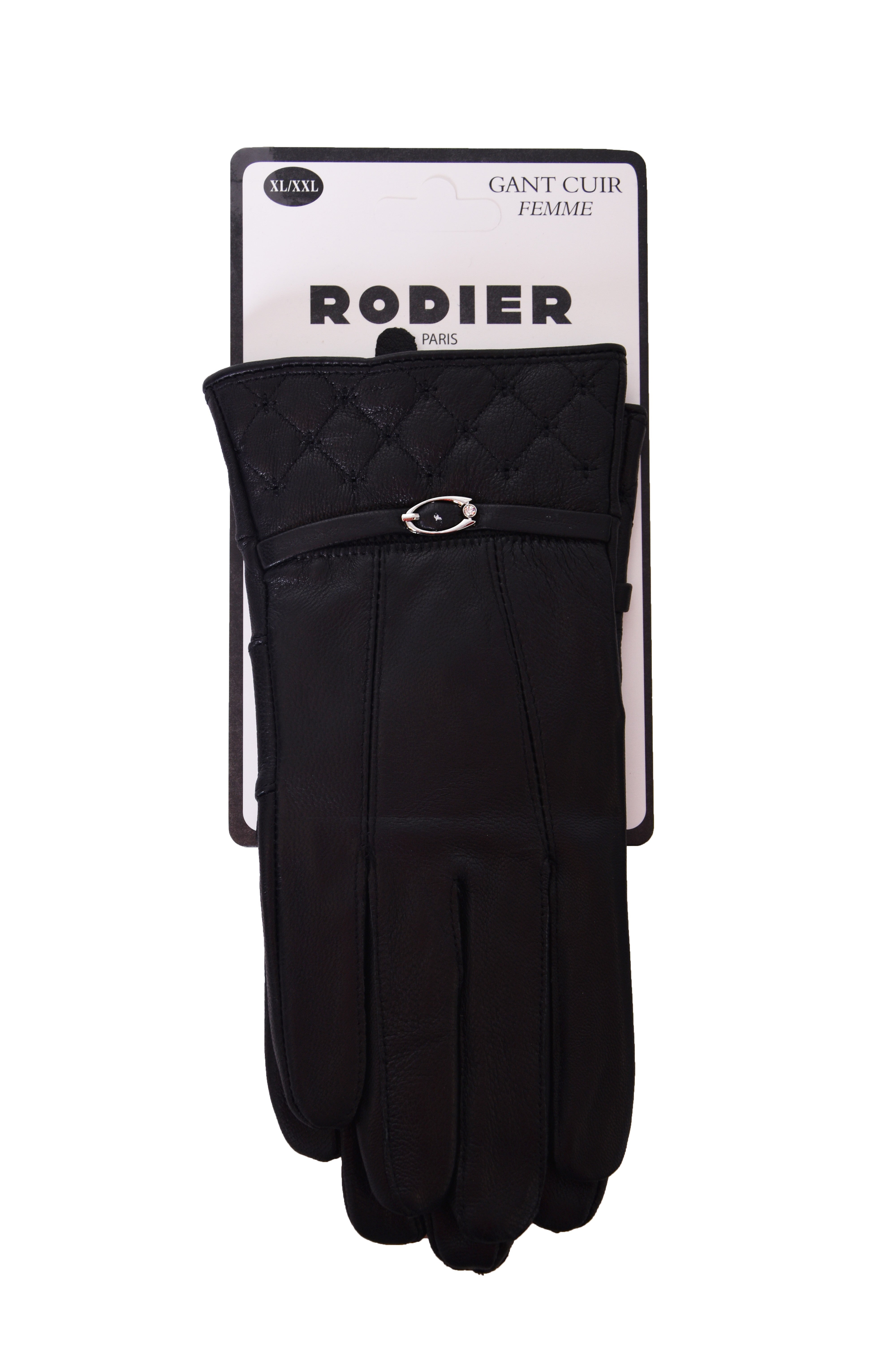Rodier - Gant en cuir noir - Crystal