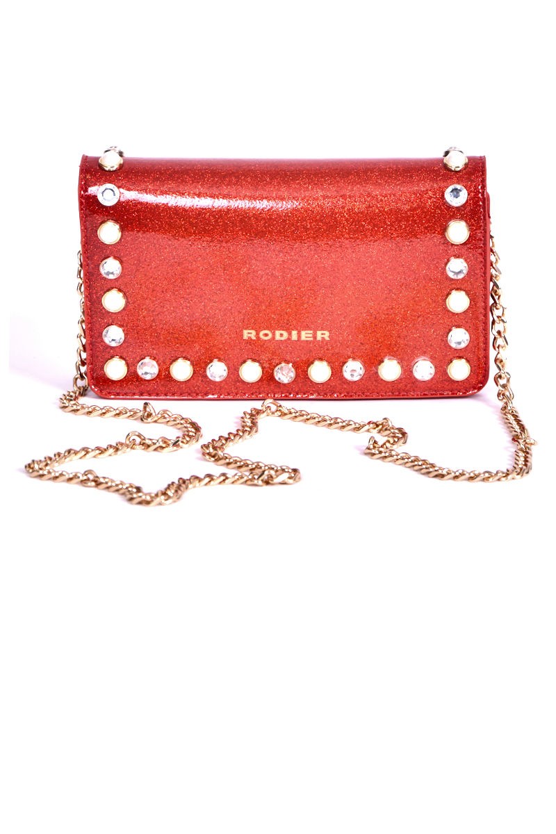 Sac à main Rodier - Lana - Rouge pailleté