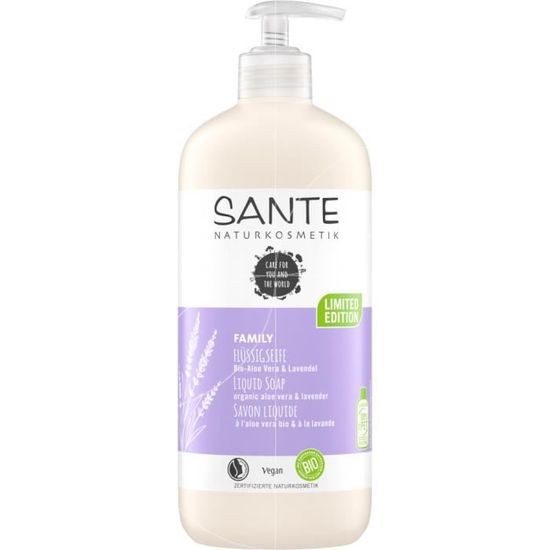 SANTE - SAVON LIQUIDE MAINS À ALOE VERA & LAVANDE - BIO - 500ML