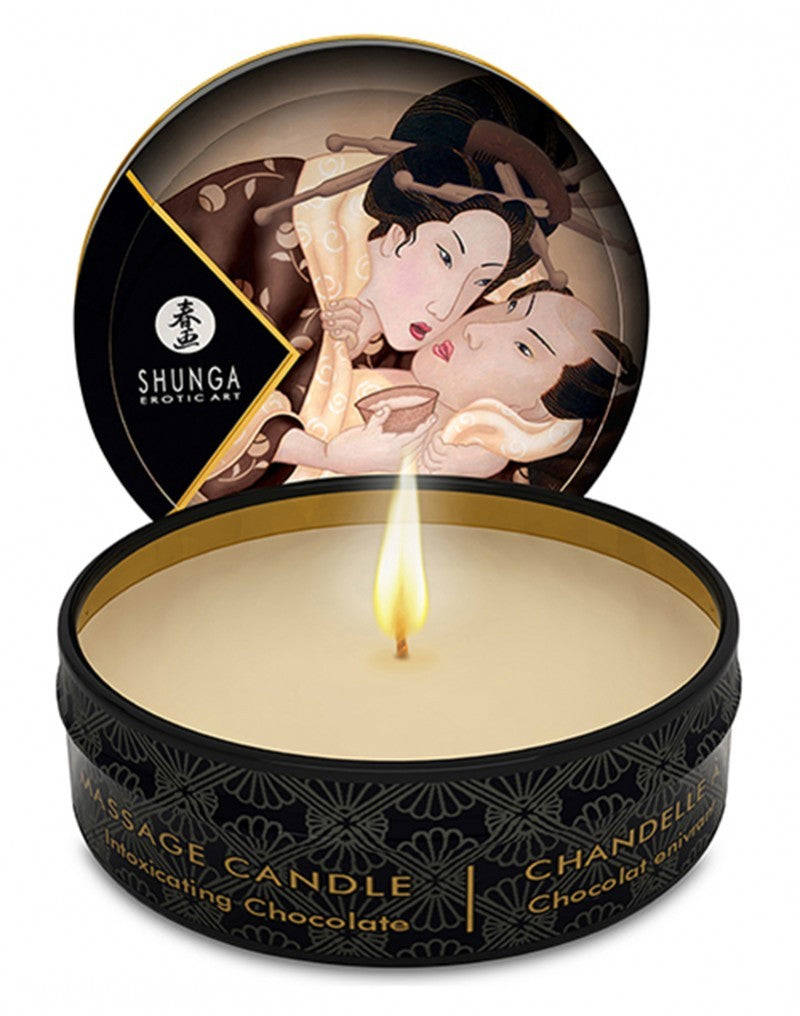SHUNGA - MINI-BOUGIE DE MASSAGE - CHOCOLAT ENIVRANT 30 ML