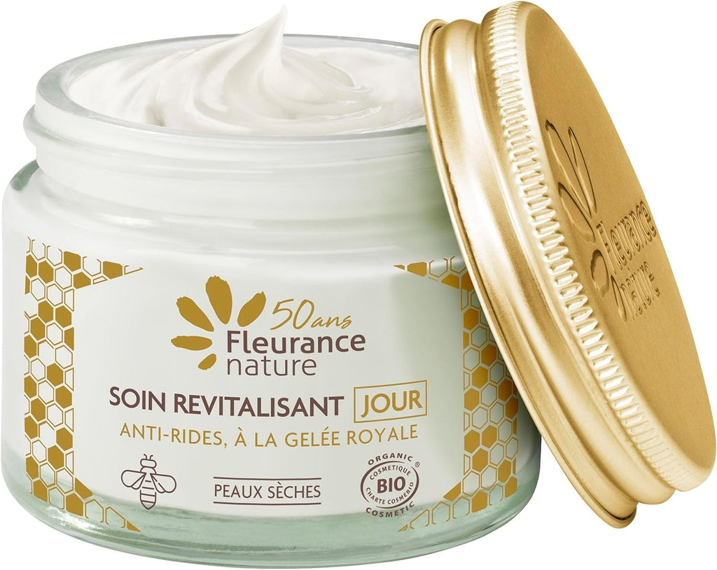 Soins de Jour Revitalisant à La Gelée Royale Cosmétique Bio 50 ml Fleurance Nature
