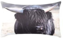 LOVELY CASA Coussin Vache Noir