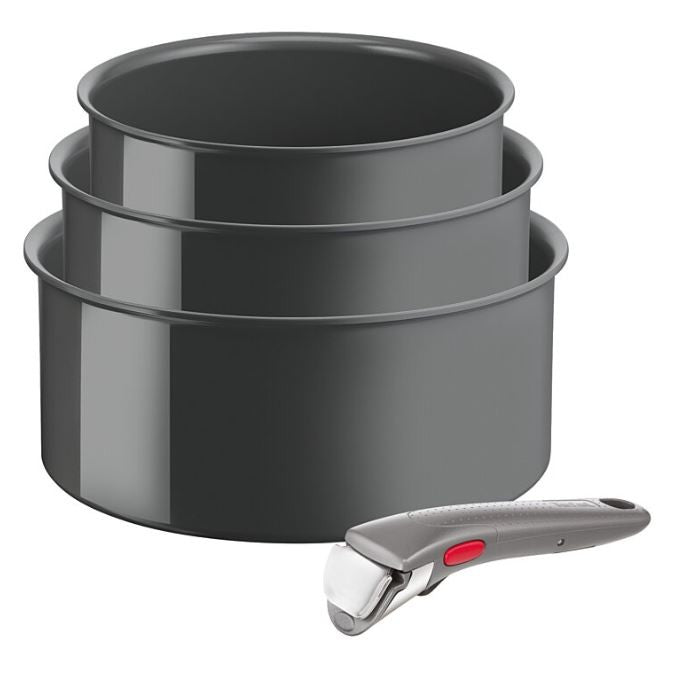 TEFAL - Set 4 pièces : Casseroles 16/18/20cm + 1 poignée - Induction