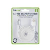 TEKMEE - Cordon blanc iPhone 2m