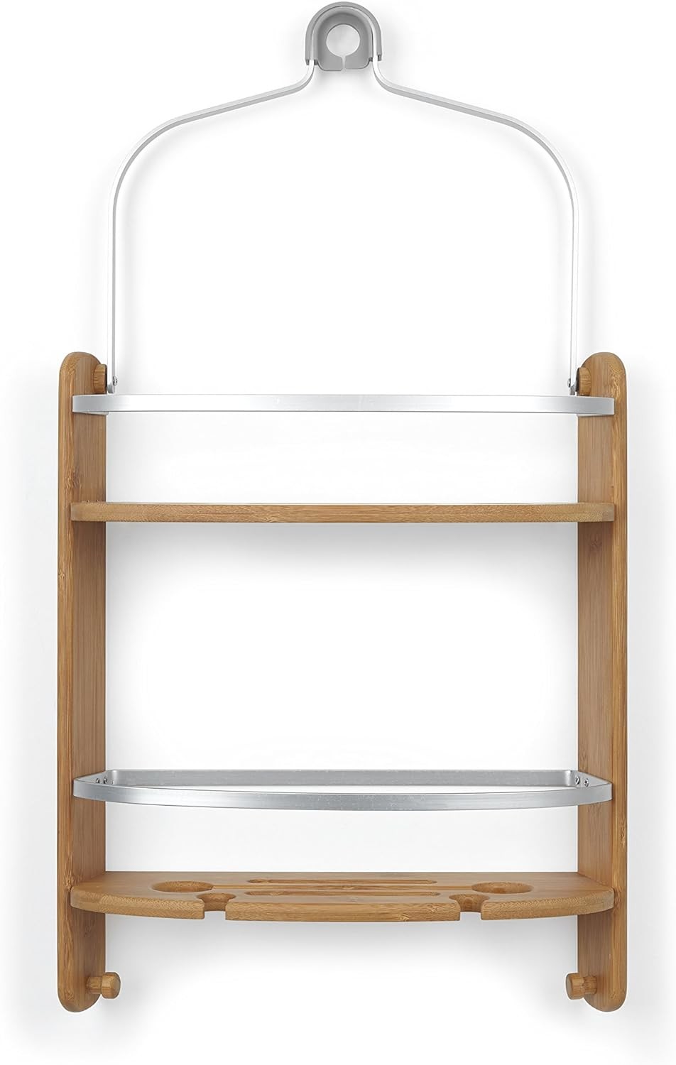 UMBRA Barrel Shower Caddy. Caddy de douche barrel, en bois de bambou, dimension 33.6x11.2x64.2cm