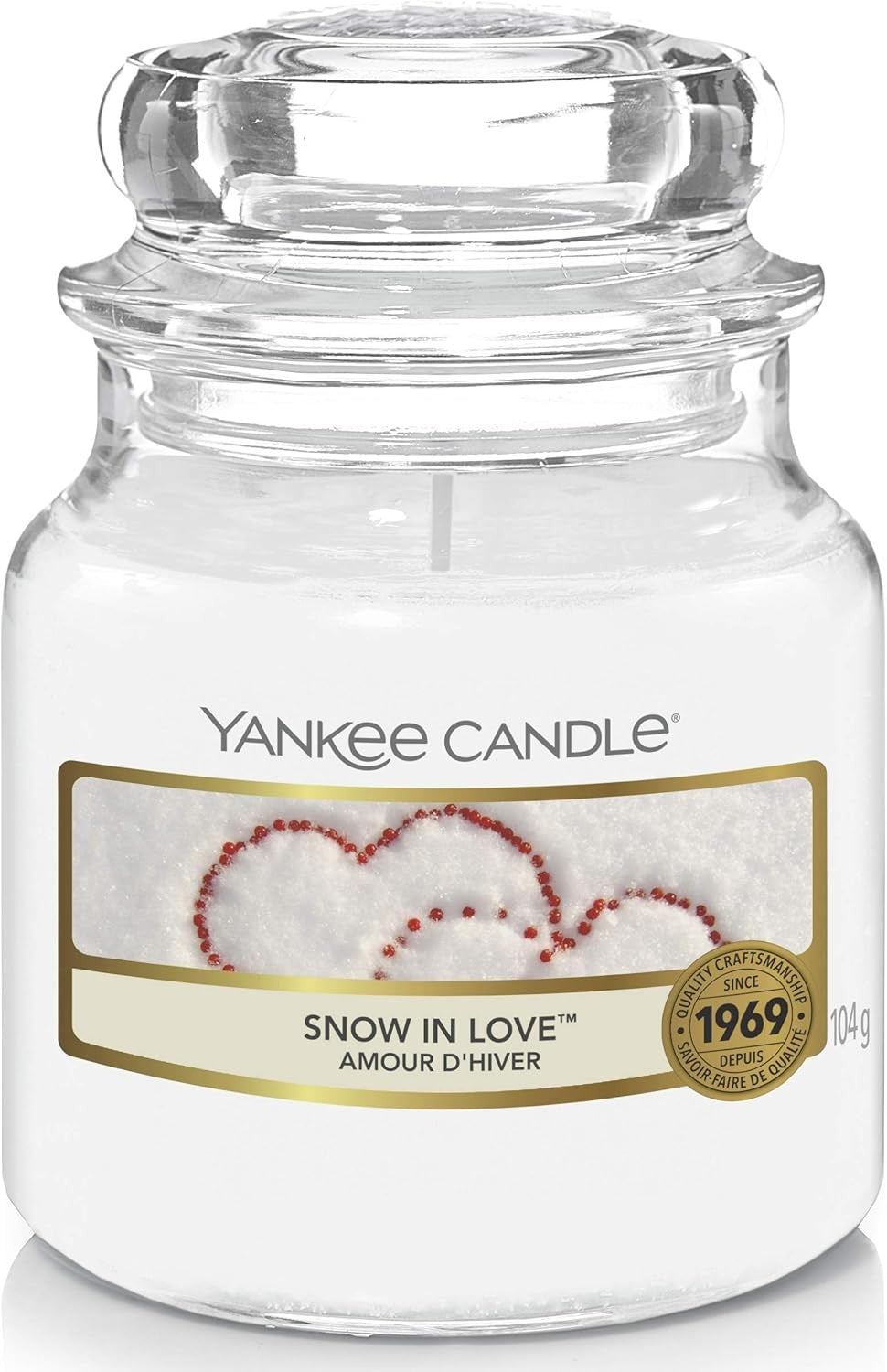 Yankee Candle bougie jarre parfumée | petite taille | Amour d'hiver | jusqu’à 30 heures de combustion