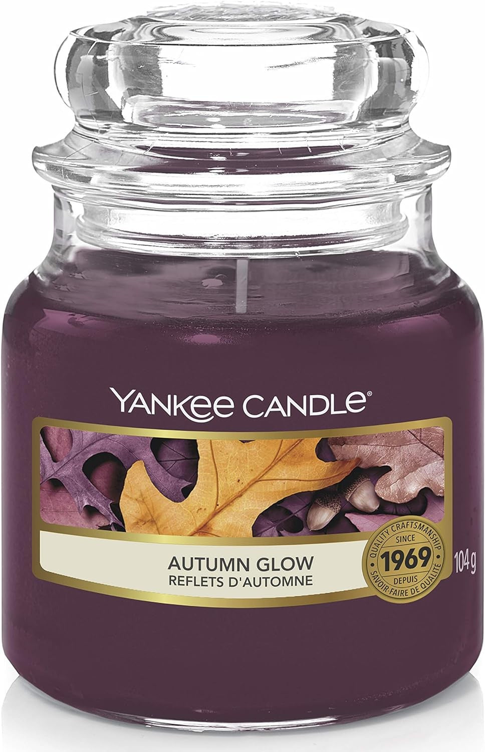 Yankee Candle bougie jarre parfumée | petite taille | Reflets d'automne | jusqu’à 30 heures de combustion